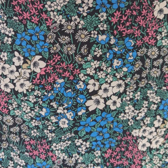 BCBG GENERATION Mesh Midi Cutout Dress in Blue Floral Print Size Medium New - Picture 8 of 9